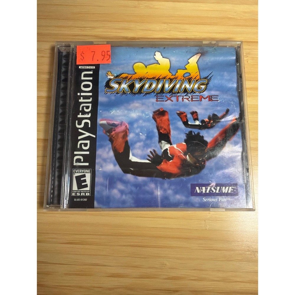 Skydiving Extreme PS1 Complete CIB PlayStation 1 Untested Water Damage